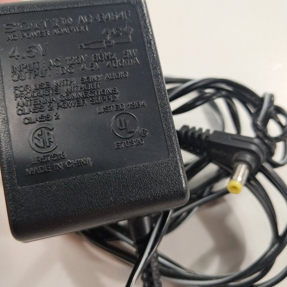 Genuine Sony AC-E454F AC Power Adapter Supply 4.5 V cord OEM